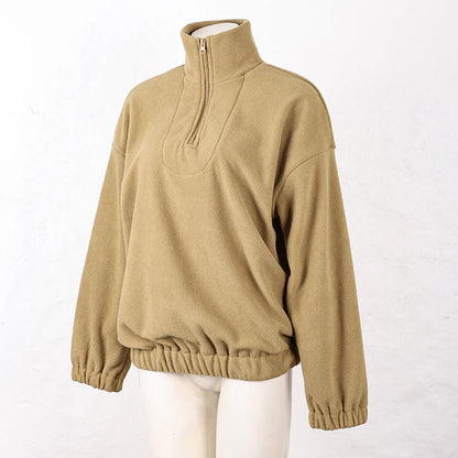 Original Pink Winter Lamb Fleece Hoodie Women Zipper Lapel Pullover флисовая кофта женская кофта женская