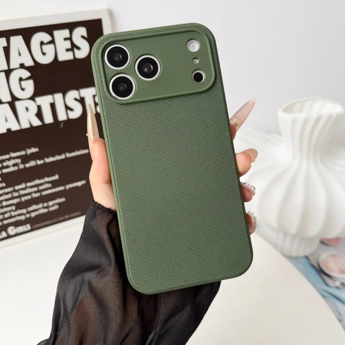 High End Original 2IN1 Technology Woven + Liquid Silicone Case For IPhone 17 Pro Max For Magsafe Magnetic Drop Protection Cover