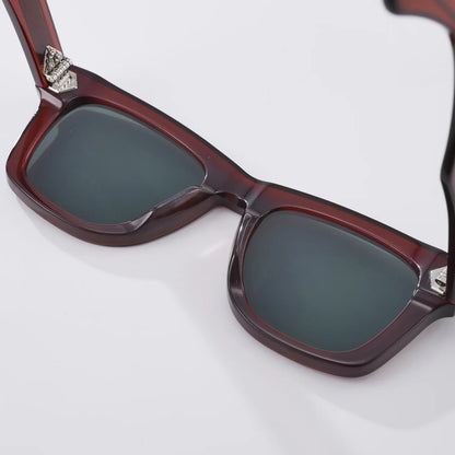 Fashion High Quality Handmade Acetate Man Square Sunglasses Outdoors UV Protection Women SUN GLASSES Support Prescription Lenses
