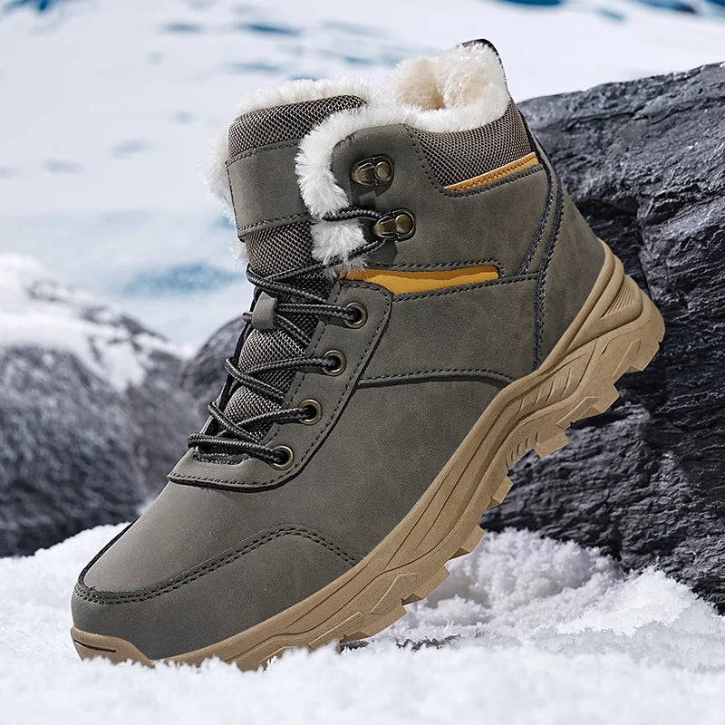 men boots 2024 New Winter Slippers Warm Men Shoes Waterproof Non-Slip Plush Sneakers Male tenis shoes Boots Men Sneakers Winter