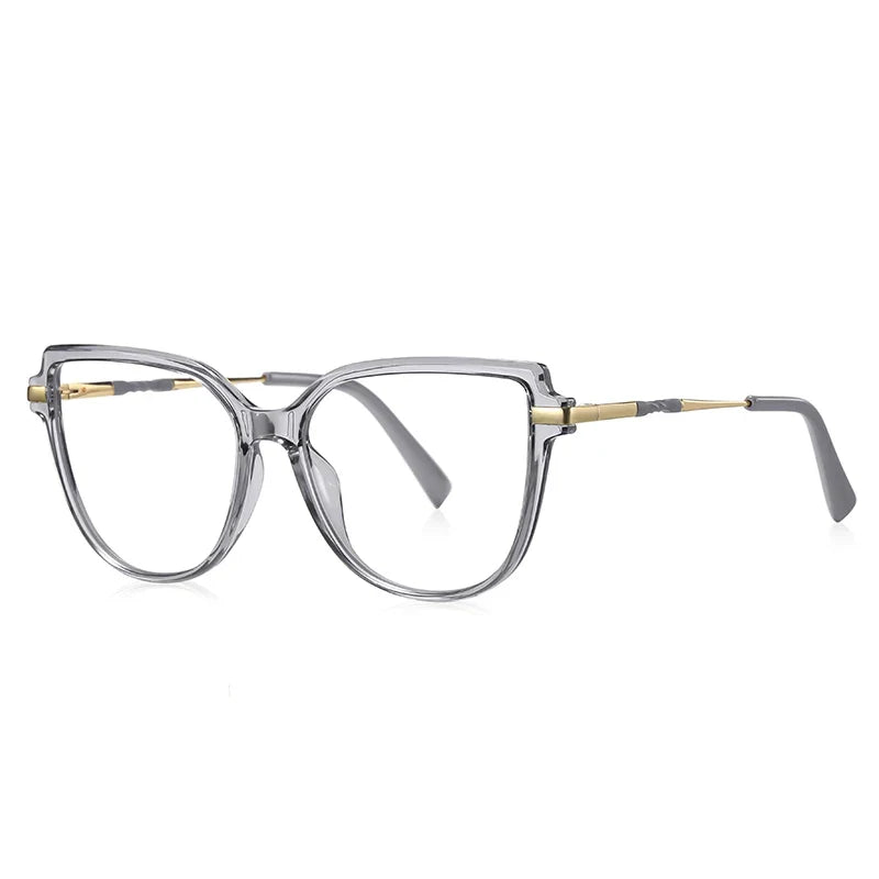 Stylish Large Frame Simple Geometric Design Anti-blue Light Reading Glasses Customized Prescription Available PFD2210