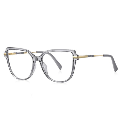 Stylish Large Frame Simple Geometric Design Anti-blue Light Reading Glasses Customized Prescription Available PFD2210