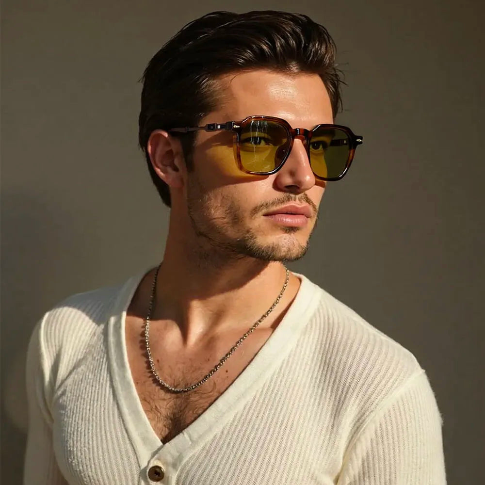 Vintage Sunglasses Women 2025 Square Sunglass Men Vacation Fashion Glasses Gafas De Sol Hombre Lunette Soleil Femme Dropshipping