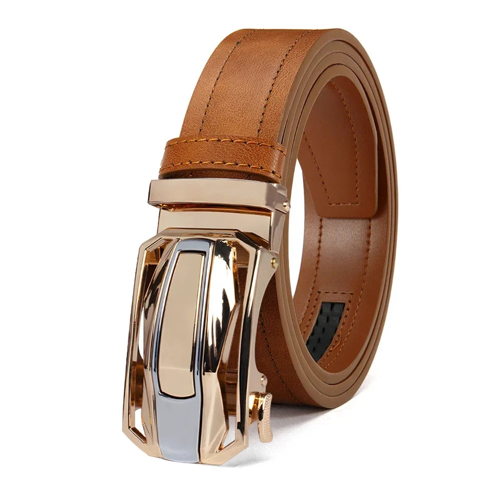 Mens Belt Automatic Metal Alloy Buckle Belt High Quality PU Luxury Belt for Men Belt Strap Male High Quality Designers 105 115cm