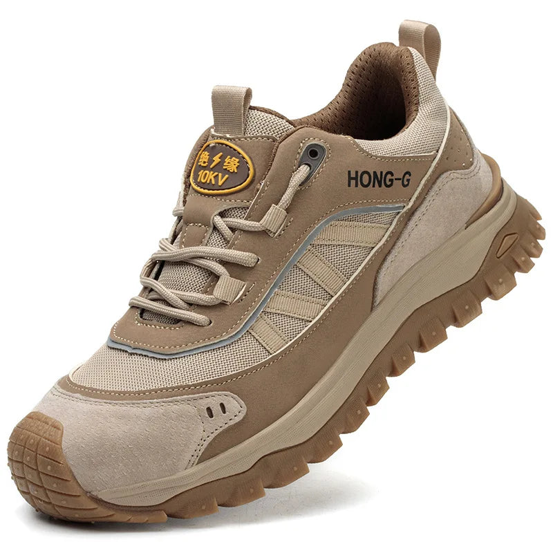 insulated safety shoes plastic toe cap work shoes men anti slip work sneakers protection labor shoes puncture proof work boots