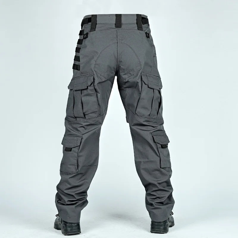 Tactical Pants For Men Casual Multi-Pockets Cargo Trousers Quick Dry Outdoor Waterproof Work Trousers Wear-Resistant Overalls
