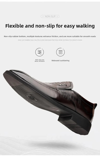 Leather Shoes For Man Genuine Leather Casual Shoes Fashion Business Oxford Shoes High Quality Designer Work Shoes