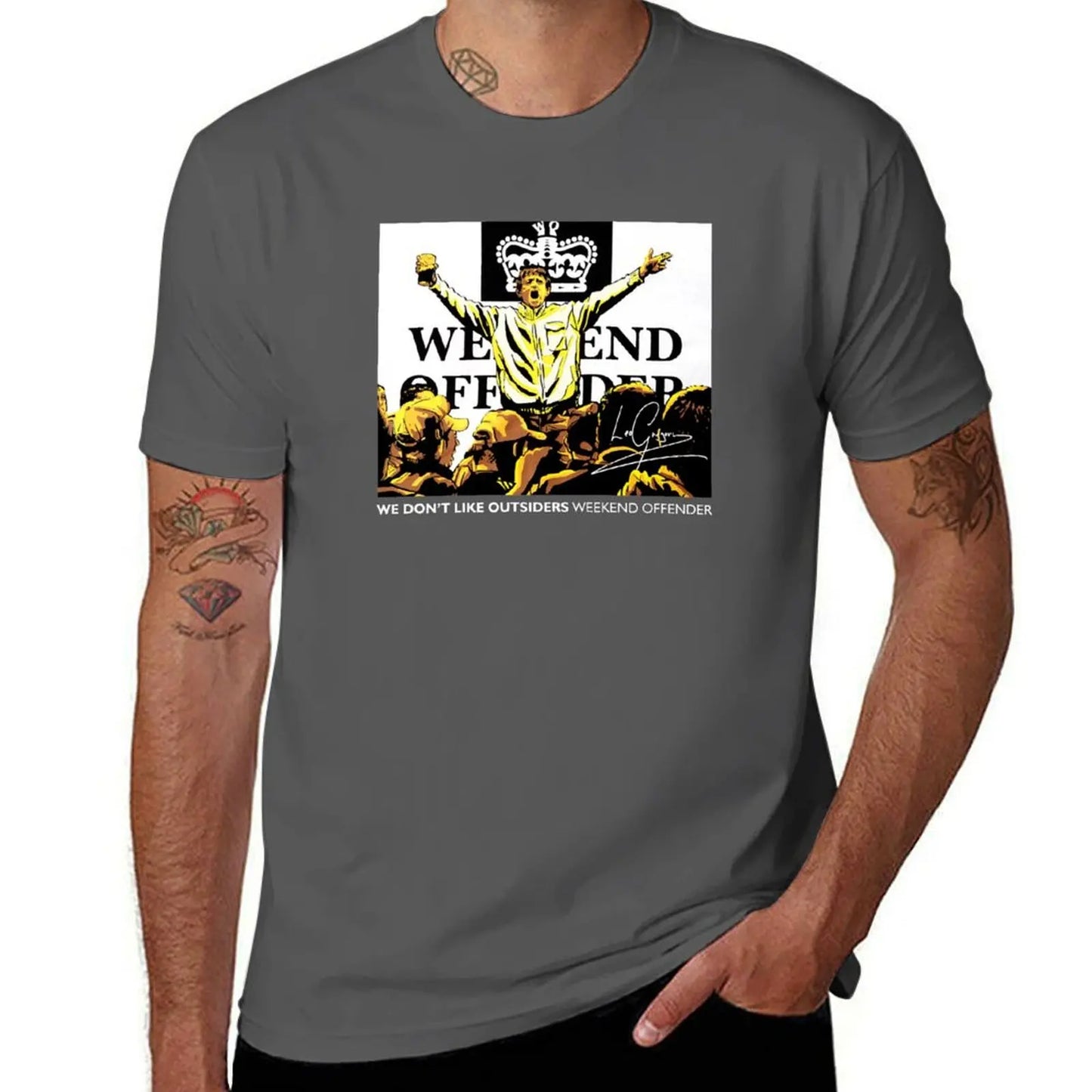 We Don't Like Outsiders Weekend T-Shirt hippie clothes heavyweights men graphic t shirts