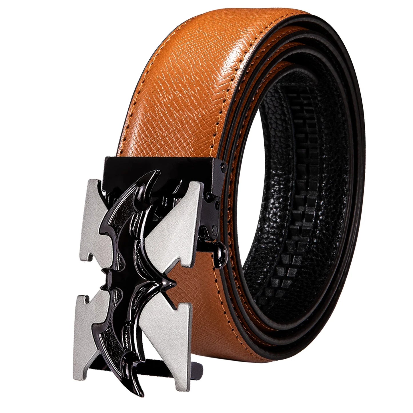 Men's Orange Brown Belt for Jeans New Yellow Green Blue Leather Jeans Belts Fashion Cowboy Genuine Leather Belt Strap