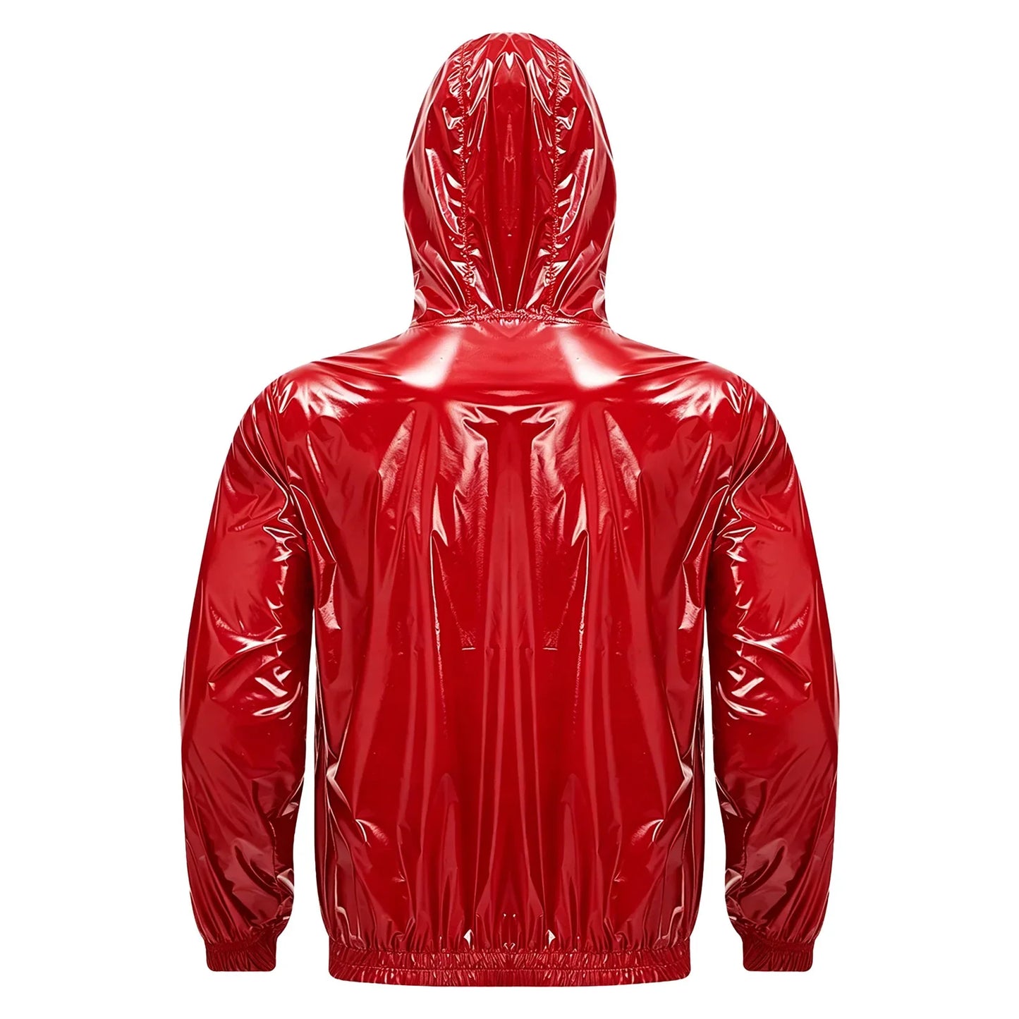 Mens Waterproof Hooded Jacket Tops Breathable Raincoat Waterproof Windproof Outdoor Biking Fishing Jacket Hood Outerwear