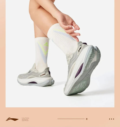 Women's YUEYING 4 PRO Cushion Running Shoes LN CLOUD PLUS Cushion LiNing Anti-slip Wearable Sneakers ARHV006