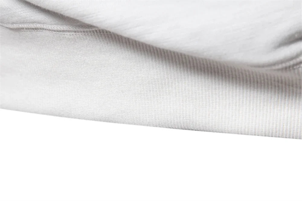 Brand Quality Mens Cotton Blend Crew Neck Sweatshirt Casual Sport Pullover Solid Embroidery Sweatshirts for Men