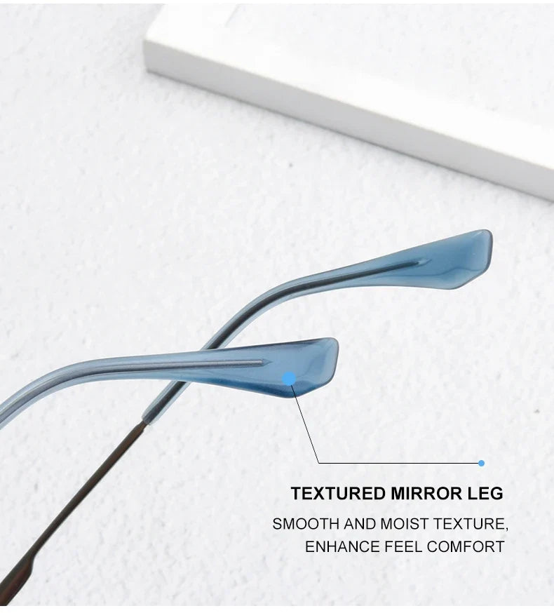 Ultra Lightweight Titanium Frame TR90 Retro Polygonal Eyeglasses Frames Anti Blue Light Glasses Customizable Prescription