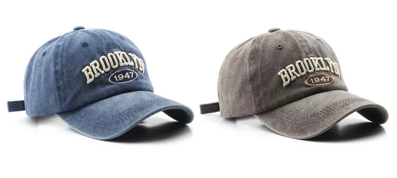 Brooklyn Alphabet Baseball Cap Men Women's Cowboy Baseball Cap Summer Cotton Hat Snapback Hip-Hop Hat Casual Gorra Hombre Visor