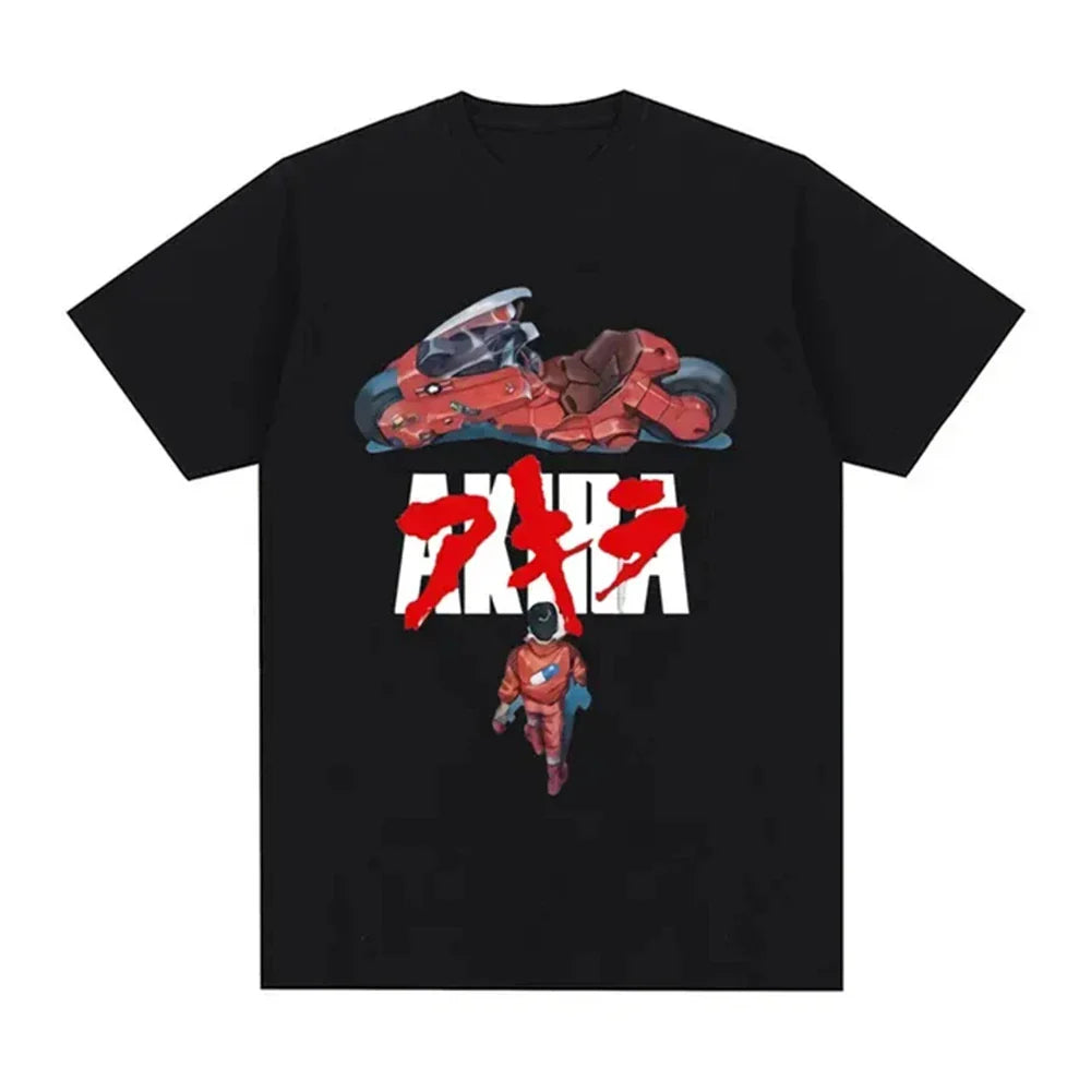 Japanese Anime Neo Tokyo Akira T Shirt Movie Science Fiction Manga Shotaro Kaneda Men Short Sleeve T Shirts 100% Cotton 72417