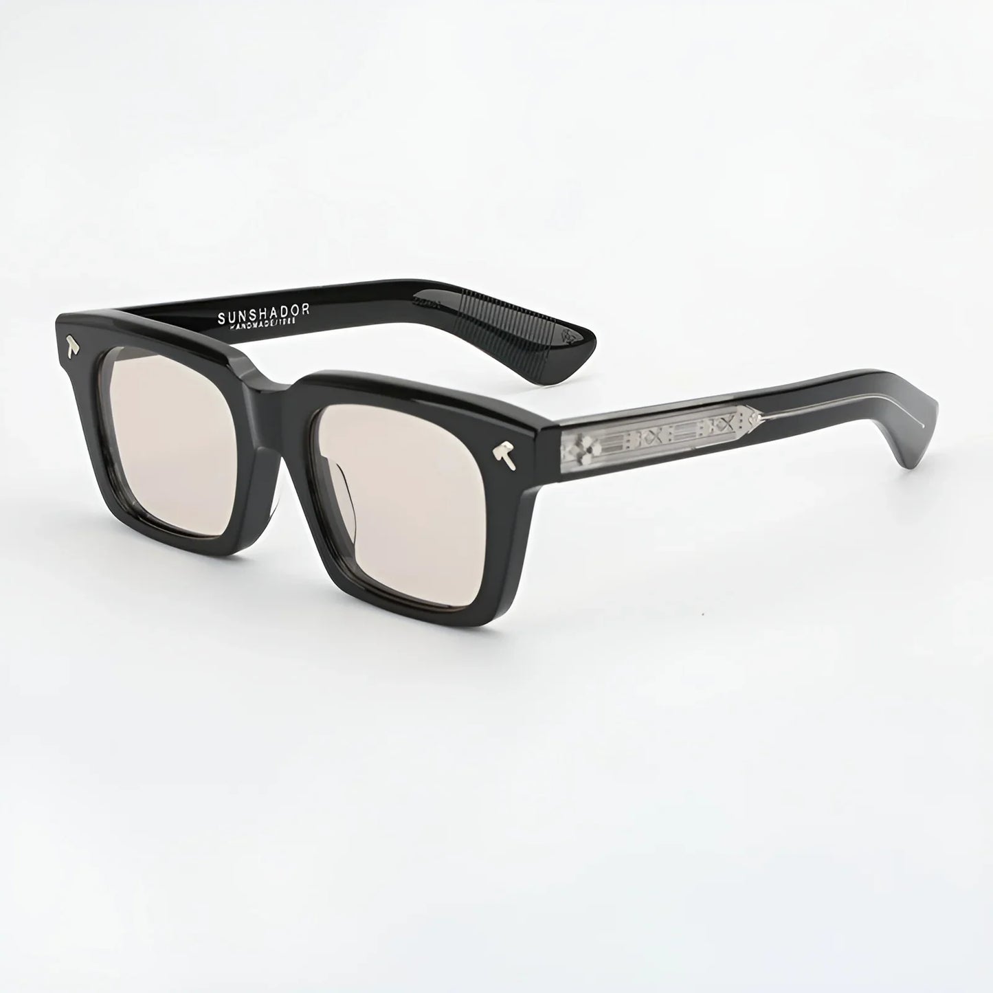 Top Quality Luxury Square Acetate Men Sunglasses Women Classic Sunglasses Outdoor UV400 Protection Custom Prescription Lenses