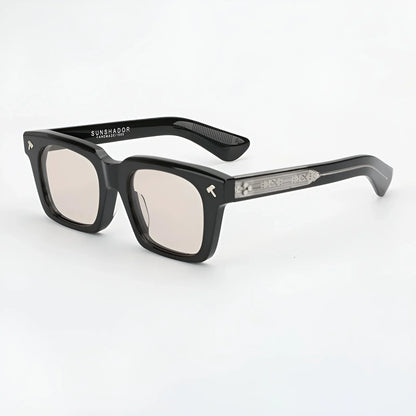 Top Quality Luxury Square Acetate Men Sunglasses Women Classic Sunglasses Outdoor UV400 Protection Custom Prescription Lenses