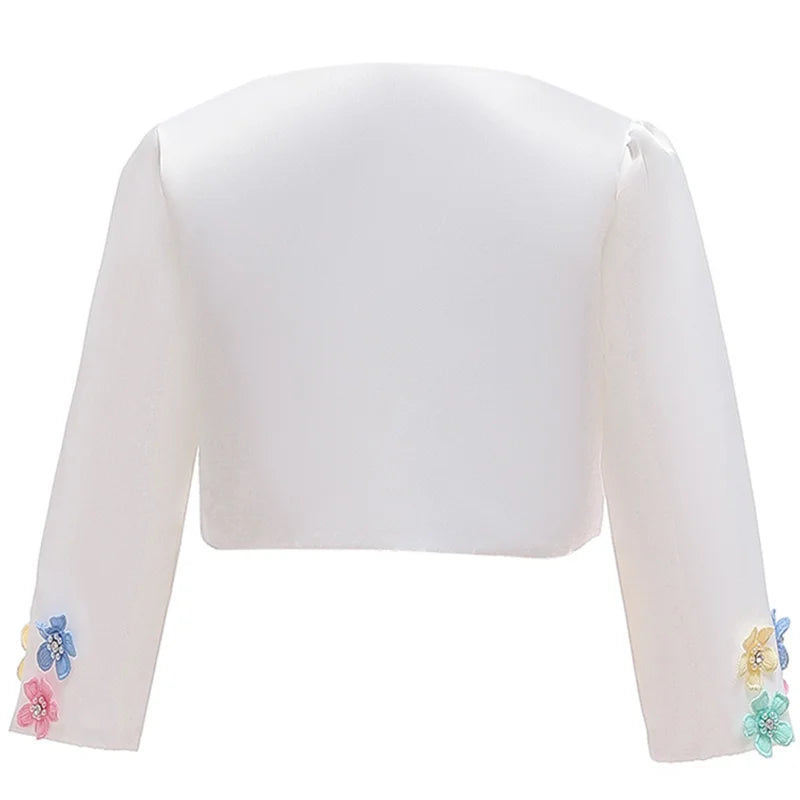 Dreamy Girl Embroidery Sleeveless Unicorn Mesh Princess Dress With Hair Hoop Wing For Kids Party Performance Birthday Gift 2-10T