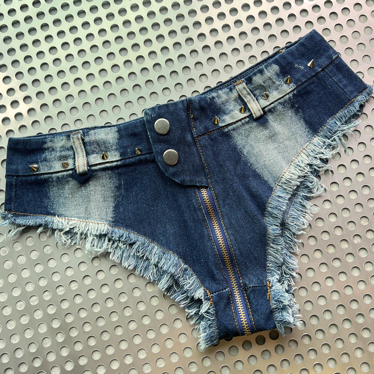2026 New Ultra Low Waisted Tassel Sexy Denim Short Jeans Women Nightclub