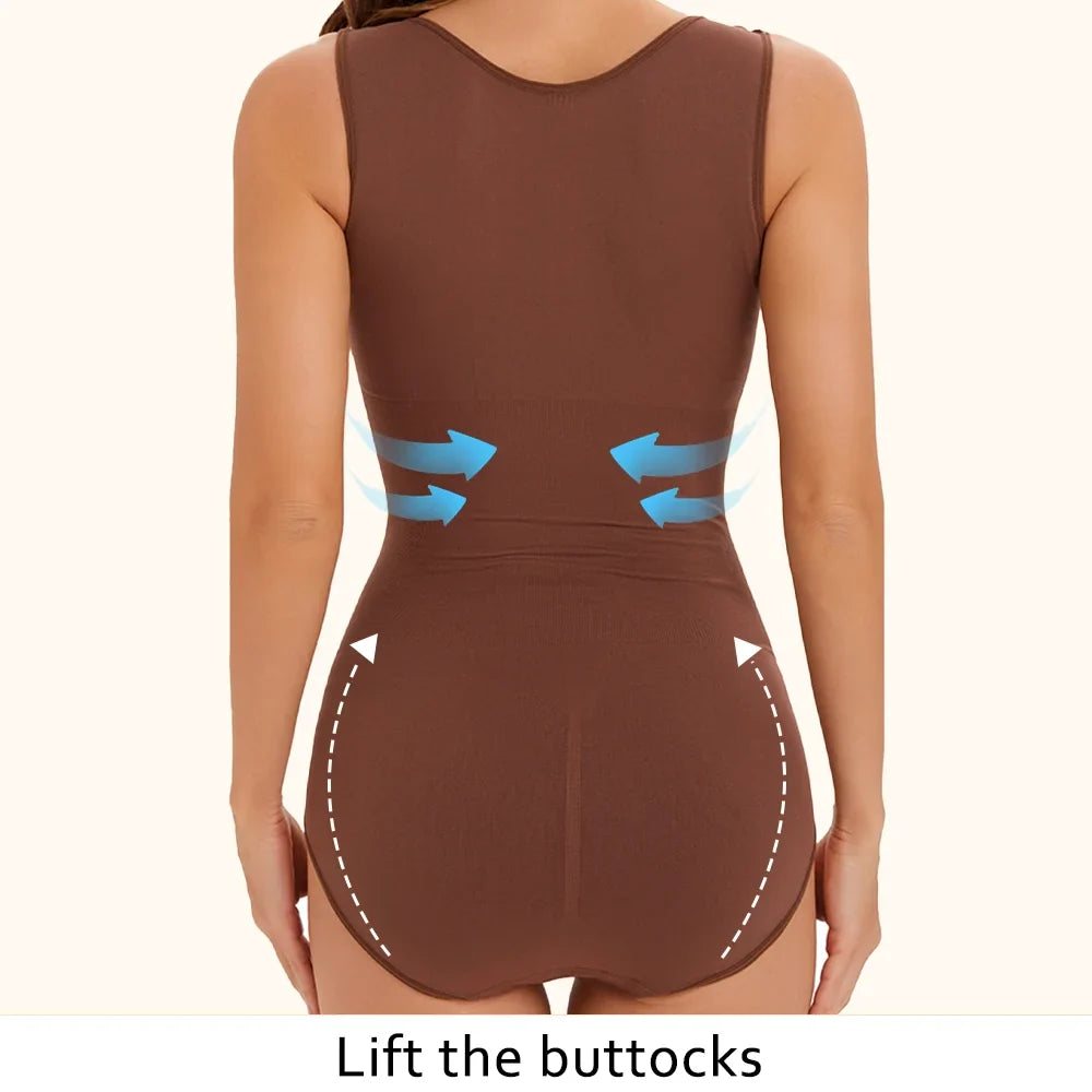 Women Slimming Bodysuit Black Brown Color Shapewear Corset Reducing Body Shaper Underwear Tummy Control Panties Briefs