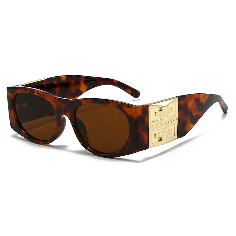 2025 Luxury Designer UV400 Large Frame Sunglasses Women Men New Trendy Sun Glasses Ladies Vintage Cool Gafas De Sol Eyeglasses