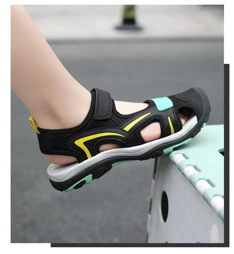 2025 Summer Boys Sandals Kids Shoes Fashion Flats Toddler Baby Girls Sandals Non-slip Casual Beach Children Outdoor Shoes