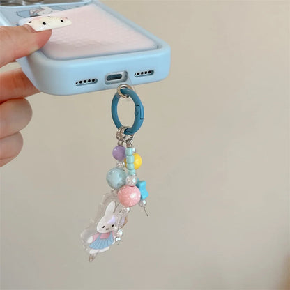 Fashion Cute Miffy Rabbit Kawaii Phone Case for iPhone 16 Pro Max 15 16 17 15 Pro 17 Pro Cover With Card Holder Charm Cases Capa