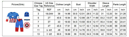 Hero Hulk Captain America Cosplay Costume Boy Kids Clothes Spiderman Muscle Suit Halloween Carnival Birthday Party