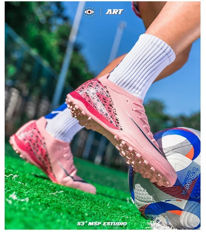 New Men Soccer Shoes Professional Football Boots Grass Outdoor Sport Non-Slip Training Shoes Match Sneakers Ultralight Unisex
