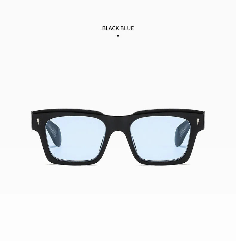 Vintage Square Sunglass Men Vacation Fashion Glasses Retro Sunglasses Women Trendy Fashion Glasses Gafas De Sol Hombre Zonnebril