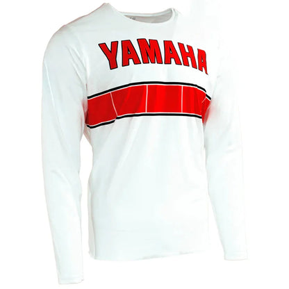 2026 New Yellow Yamaha Fashion Casual Long Sleeved Cycling Suit Men's Racing Oversized Breathable Quick Drying Sports Shirt