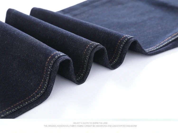 Japanese Handmade Embroidered Jeans Men's Pure Cotton Straight Tube Hip-Hop Popular Slim Red Ears Show Thin Trousers Devil Big M
