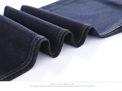 Japanese Handmade Embroidered Jeans Men's Pure Cotton Straight Tube Hip-Hop Popular Slim Red Ears Show Thin Trousers Devil Big M
