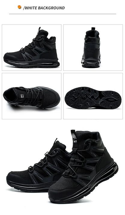 37-50 Fashion 2024 New Safety Shoes Men Anti-smash Work Shoes Anti Slip Indestructible Shoes Protective Sneakers Men Boots