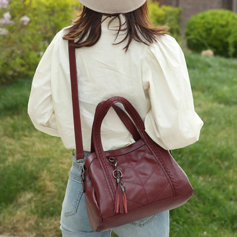 Sac A Main Soft PU Leather Luxury Handbags Women Bags Designer Ladies High Quality Tassel Crossbody Bags Shopper Tote