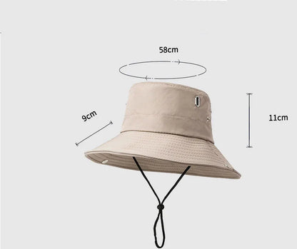 Spring And Summer New Hat Men's Outdoor Mountaineering Sunshade Fisherman Hat Summer Large Brim Breathable Sunscreen Fishing Hat