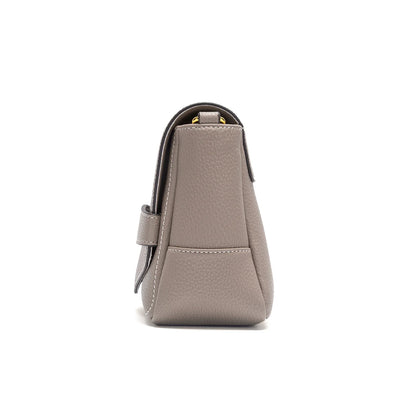 Shoulder Bag Simple High Quality Grey Texture Flip Cover Bag Soft Square Bag Women's Commuter
