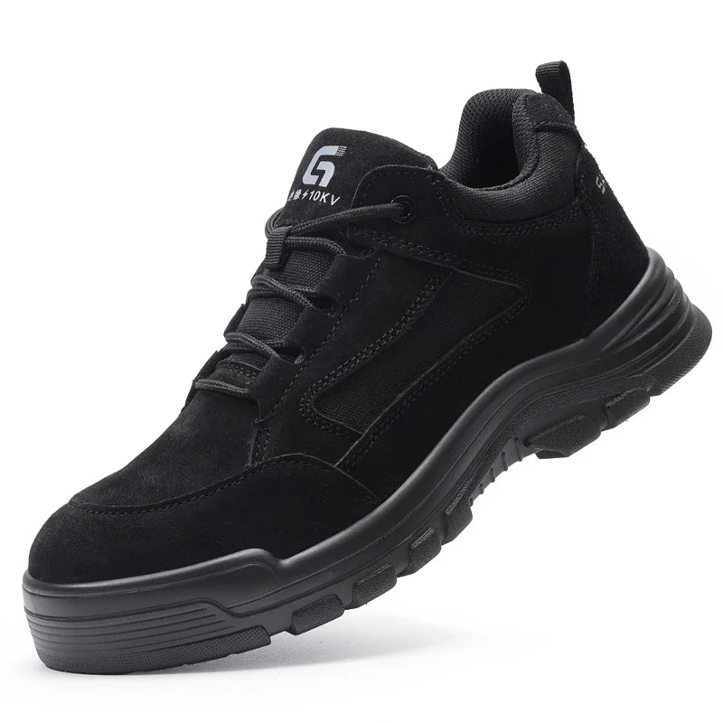 Fashion 2025 Plastic Toe Summer Breathable Labor Shoes Composite Toe Cap Indestructible Work Safety Boots Sneakers Male Footwear