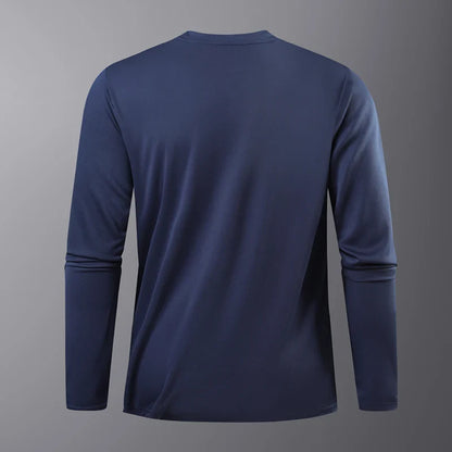 Reflective Sport Gym T Shirt Men Quick Dry Running Bodybuilding Shirts Men Long Sleeve Fitness Pullover Top Spring Autumn