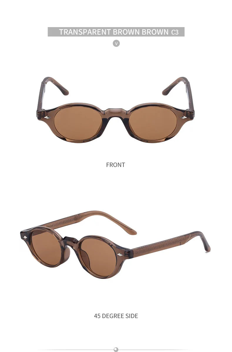 Fashion Oval Sunglasses Women Trendy Luxury Glasses Sunglass Men Luxe Femme Lentes De Sol Mujer Lunette Soleil Femme Zonnebril