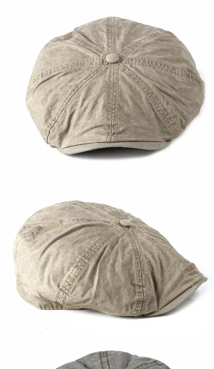 Men's Women's Beret Hat New Fashion Newsboy Caps Outdoor Streetwear Washed Denim Peaked Cap Casual Vintage Boina Hatss