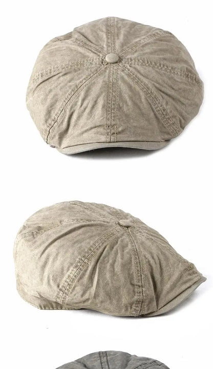 Men's Women's Beret Hat New Fashion Newsboy Caps Outdoor Streetwear Washed Denim Peaked Cap Casual Vintage Boina Hatss