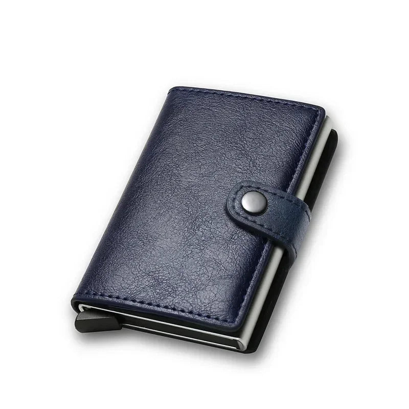 Carbon Fiber Credit Card Holder Wallet Money Bag Luxury Men Rfid Smart Metal Cardholder Case Slim Minimalist Wallet for Men