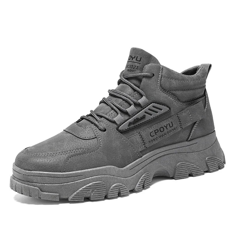 2024 new Winter Fashionable Sports Boots Anti Slip Outdoor Work Short Boots Comfortable Sport Casual Men's Mountain Shoes