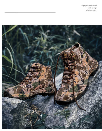 Men Tactical Boots Army Boots Breathable Unisex Ankle Desert Waterproof Climbing Hiking Shoes Work High Quality Hunting Boots