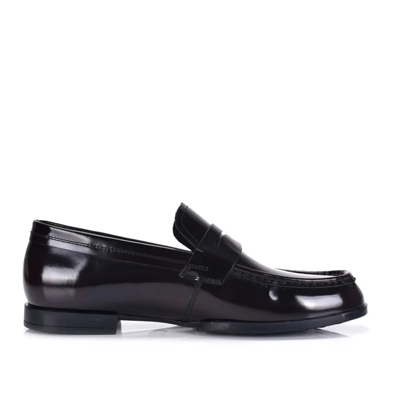 Luxury Slip On Dress Shoes Men Genuine Leather Italian Loafer Shoes For Men Black Patent Leather Formal Oxford Men Wedding Shoes