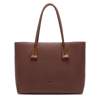 Women's Tote Bag 2026 Spring Brown Anti Velvet Large Capacity Handbag Commuter Women's Bag