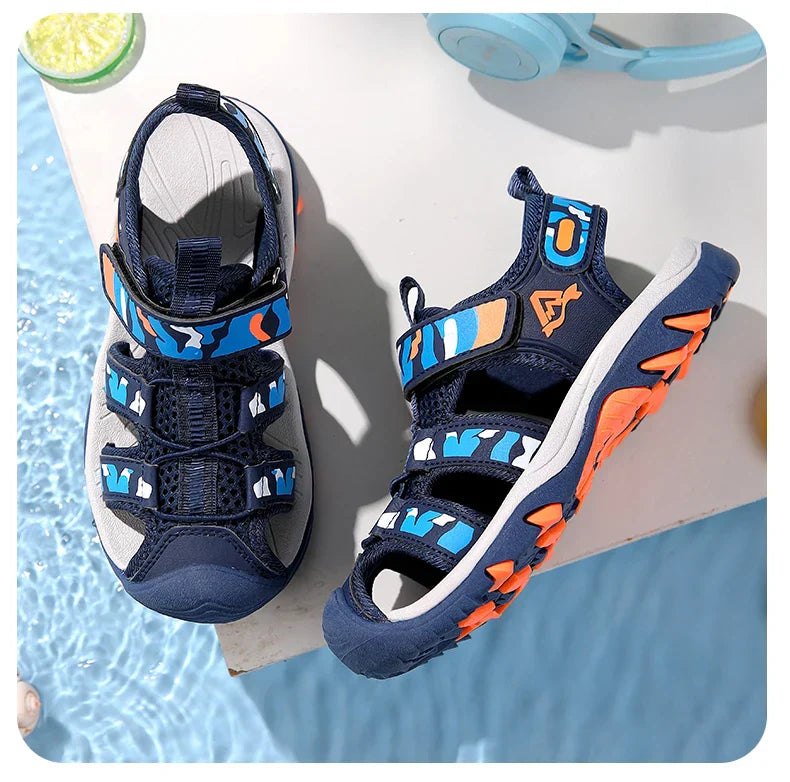 Children Girls Boys Sandals Children Beach Sandals Non-slip Soft Bottom Breathable Boys Shoes Outdoor Kids Shoes