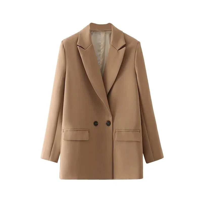 2025 Women's Blazers New Office Casual Blazer Woman Straight Outerwears Fashion Women's Tailoring Blazers for Women Coats