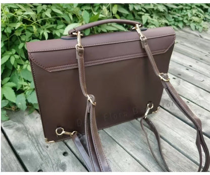 Y2K Japanese Preppy Aesthetic Fashion Women Casual Handbag Solid Color Girls School Backpack Cute Simple Shoulder Crossbody Bag